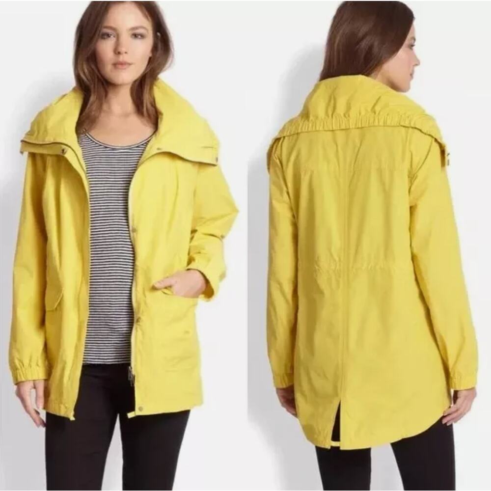 Eileen Fisher Yellow Rain Jacket Size Medium